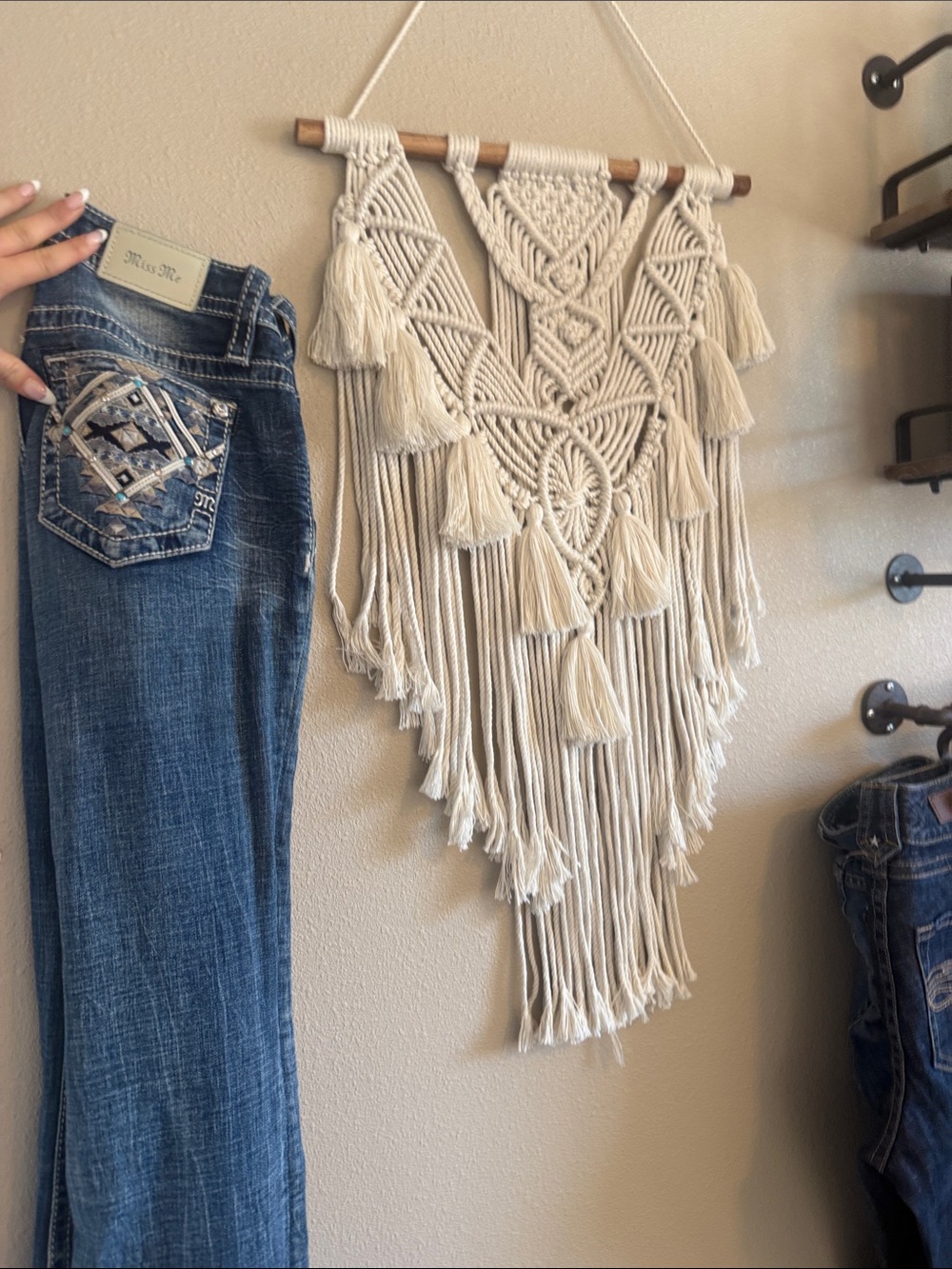 Western turquoise Miss Me Embellished Blue Denim Jeans with Embroidered Pocket